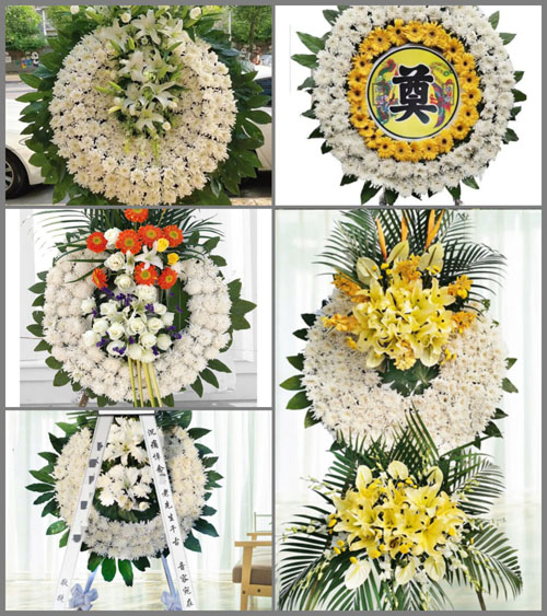 河南南阳镇平县张林镇于河村花圈速递
